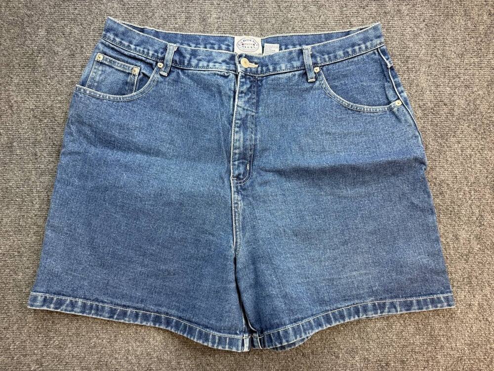 Carolina Blues Women’s Plus Size 20W Blue Denim Bermuda Shorts Cotton
